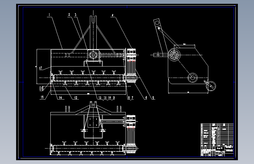 D0981-棉花秸秆粉碎还田机的设计+CAD+说明书==207824=250