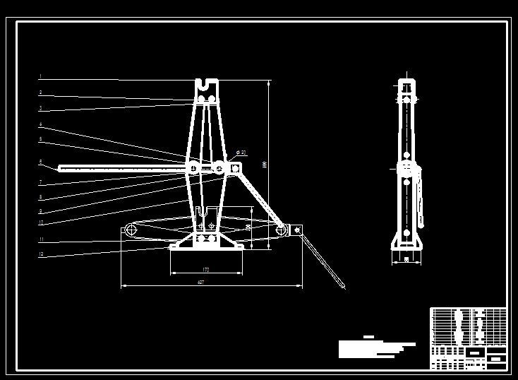 D0929-剪式手摇千斤顶结构设计+CAD+说明书==1268693=400