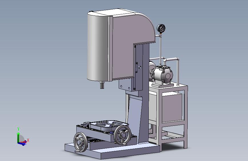 D0930-简易插床及液压系统的设计三维SW2012带参+CAD+说明书