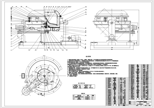 D0783-φ800机械翻倒卸料离心机设计+CAD+说明书==211502=250