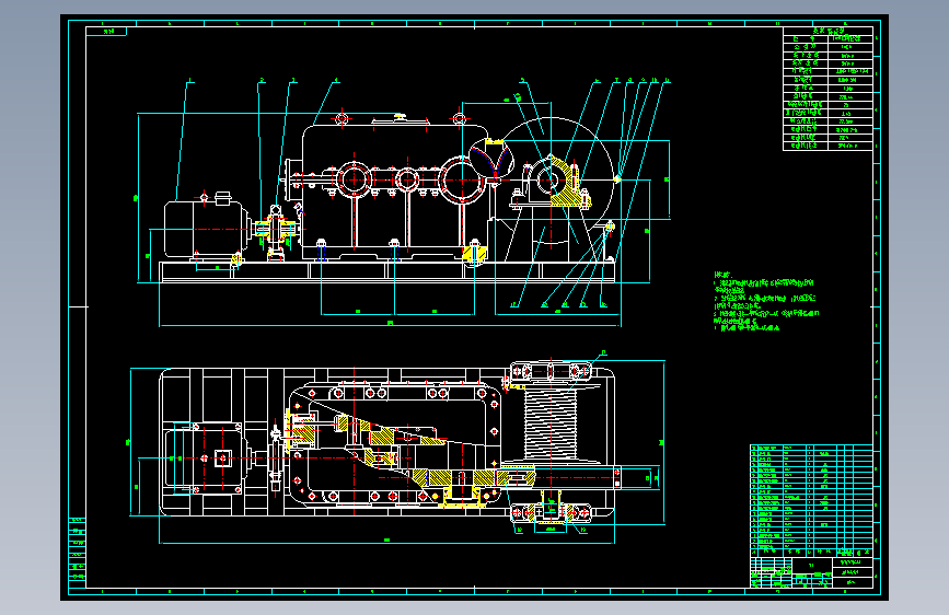 D0751-JH-14型回柱绞车结构设计+CAD+说明书==906058==250