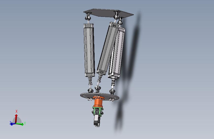 D0799-并联机器人三维SW2018带参+CAD+说明书==1533238=250
