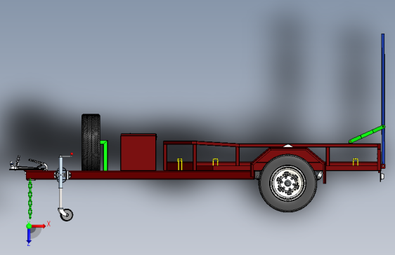 挂车拖车2440-x-1600-single-axle-bike-trailer SW PDF二维图