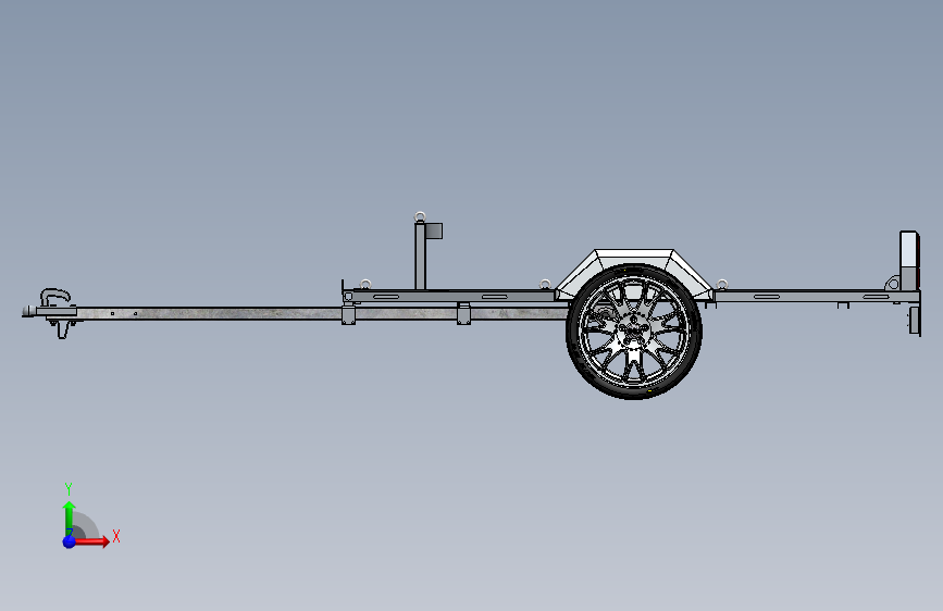 挂车拖车motorcycle-trailer-motorrad-anhanger SW STP 正面视图