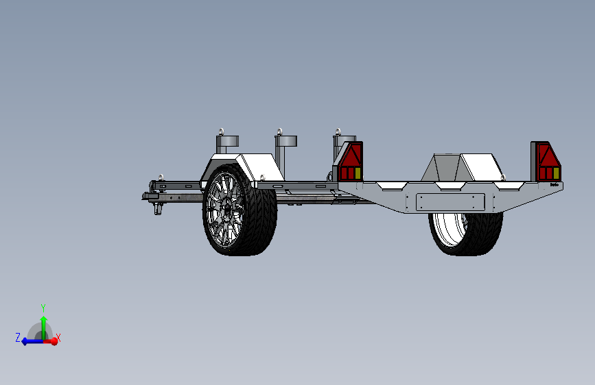 挂车拖车motorcycle-trailer-motorrad-anhanger SW STP_SOLIDWORKS 2013_模型图纸下载 ...