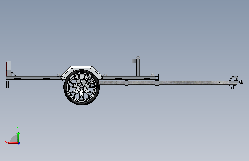 挂车拖车motorcycle-trailer-motorrad-anhanger SW STP 背面视图