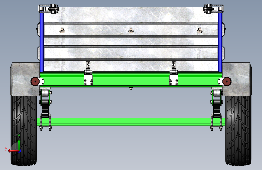 挂车拖车Reinforced trailer for cars SW STP_SOLIDWORKS 2014_模型图纸下载 – 懒石网