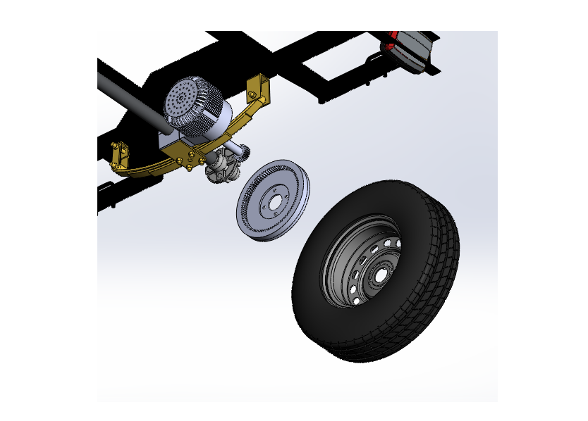 两轮拖车架3D数模图纸 Solidworks设计