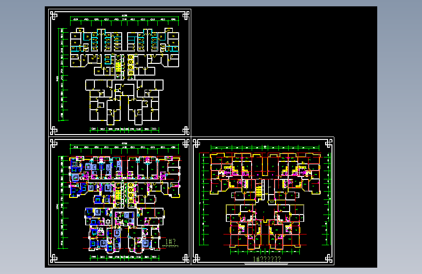 高层户型施工图