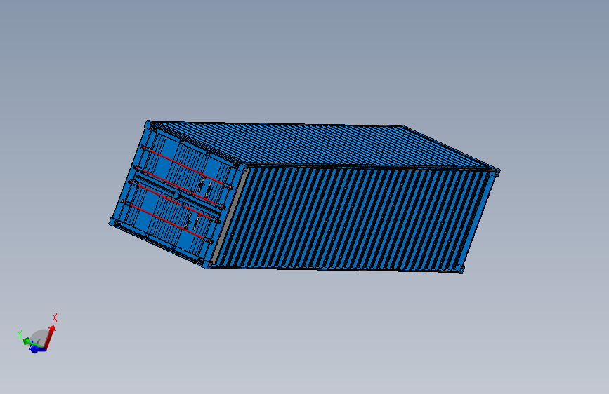 集装箱sw22版Container 40 ft_SOLIDWORKS 2022_模型图纸下载 – 懒石网