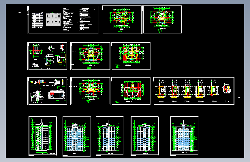 实力豪华公寓施工图