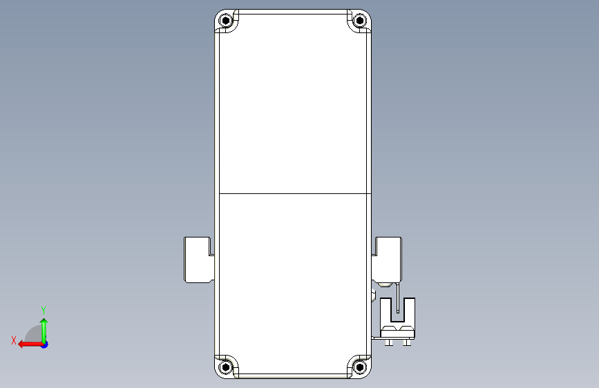 TPA-KNR-60E-1205C-L600A1-MU-H40-N3线性模块铝制底座 背面视图