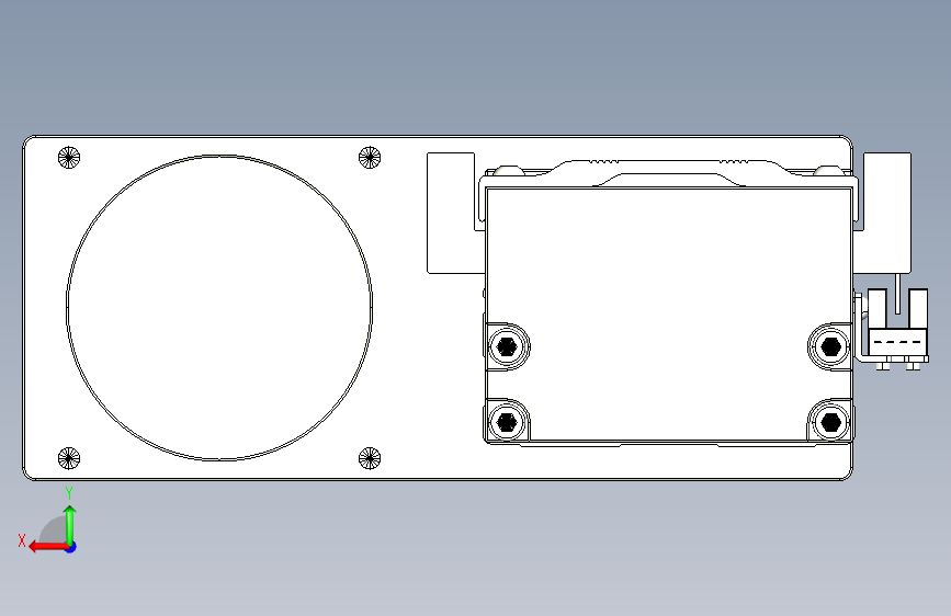 TPA-KNR-86E-1610C-L100A1-ML-BJ86-N3线性模块铝制底座 背面视图