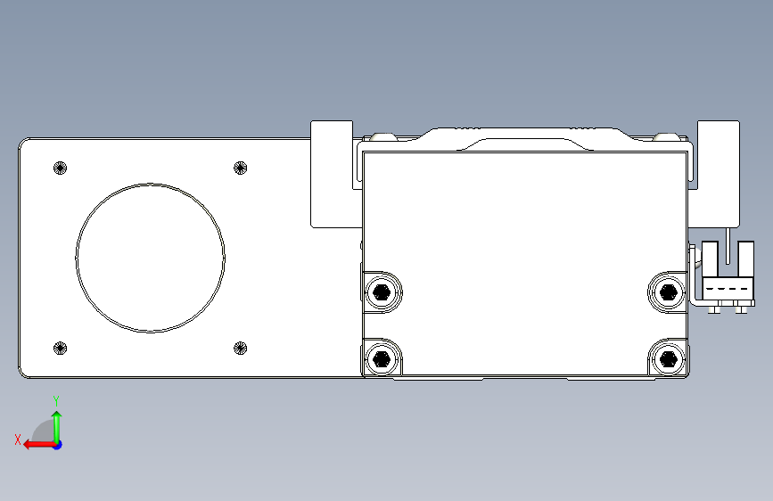 TPA-KNR-86E-1610C-L250A1-ML-BJ57-N3线性模块铝制底座 背面视图