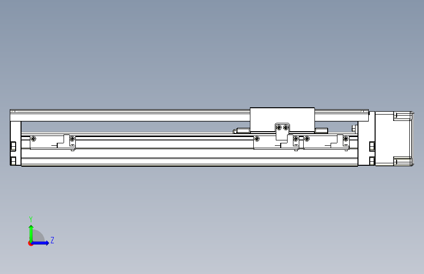 TPA-KNR-86E-1610C-L250A1-ML-BJ57-N3线性模块铝制底座 左侧视图
