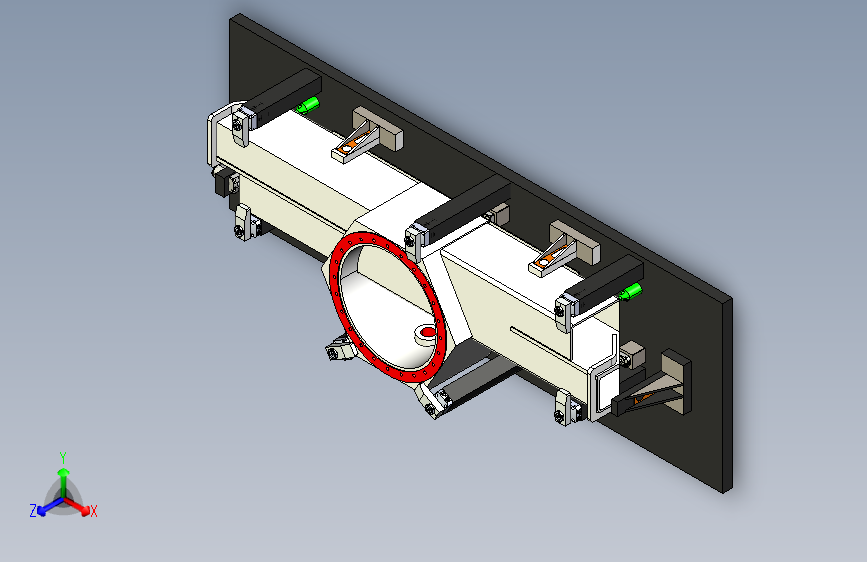 随车吊基座夹具