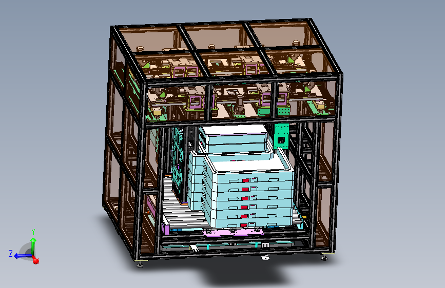 堆垛机3D数模图纸