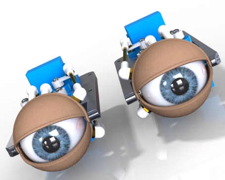 机械眼睛控制结构3D图纸 Solidworks设计 附IGS