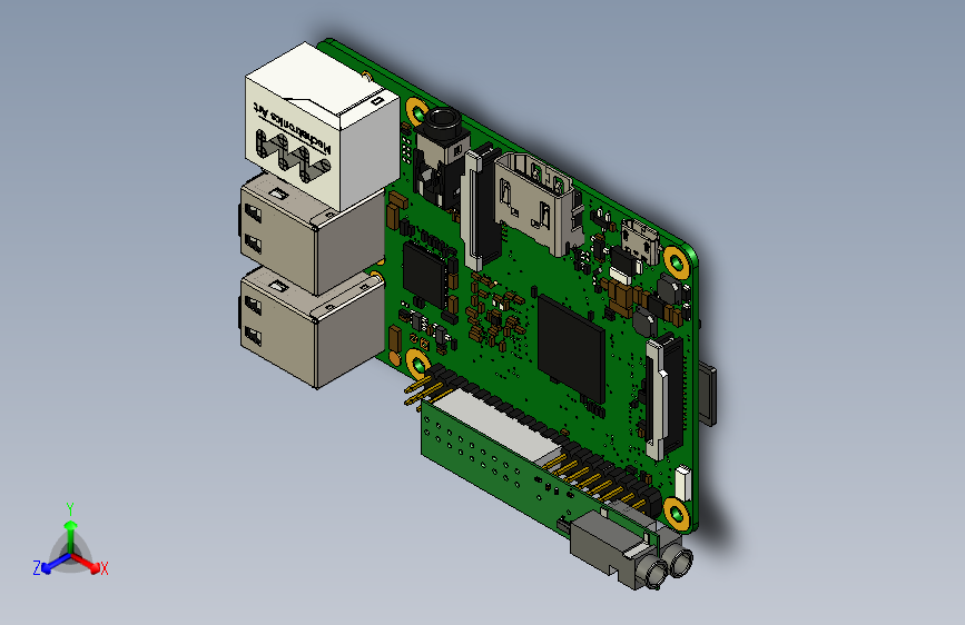 用于音频输出RPI3的PCB主板