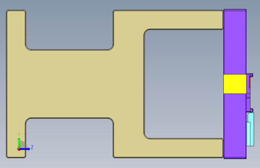 A00-0688小零件CNC工装夹具三维模型-CNC1外轮廓及A基准加工治具-锁螺栓版-20200702 左侧视图
