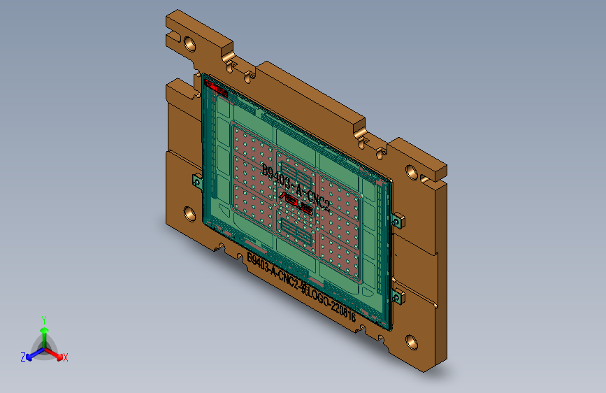 B9403-A-CNC2笔记本CNC工装夹具三维模型-铣LOGO-220921-修治具