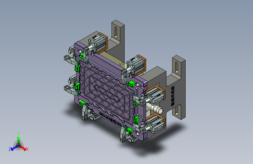 B9450-A-笔记本CNC工装夹具三维模型CNC1内腔开粗-210225