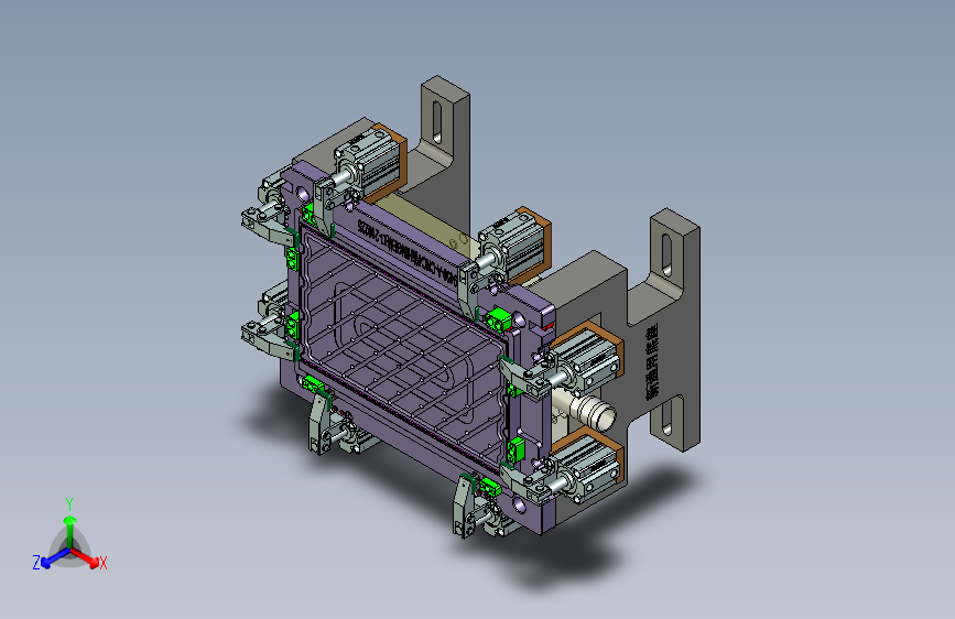B9450-A-笔记本CNC工装夹具三维模型CNC1内腔开粗-210622
