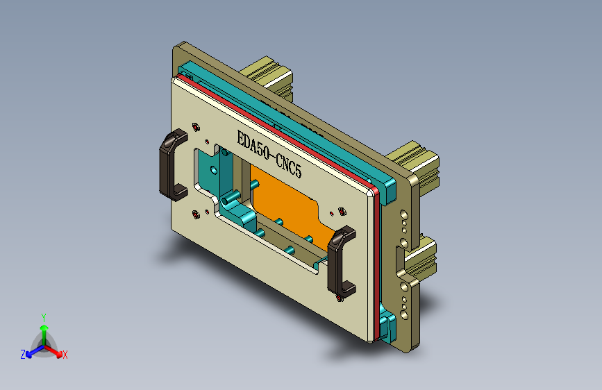 EDA50-笔记本CNC工装夹具三维模型CNC5-181229
