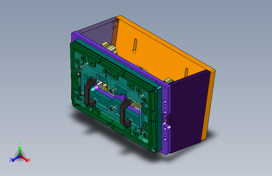 EDA70-笔记本CNC工装夹具三维模型CNC4分滑块-190329