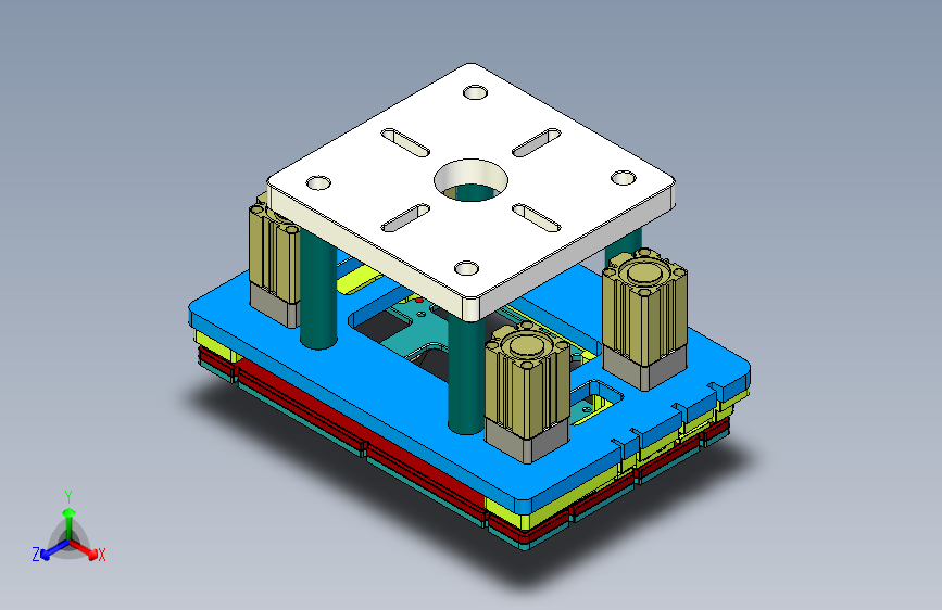 EDA70-笔记本CNC工装夹具三维模型CNC6-190329