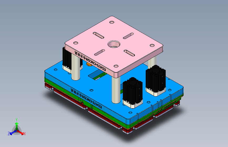 EDA70-笔记本CNC工装夹具三维模型CNC56-190611-设变图档