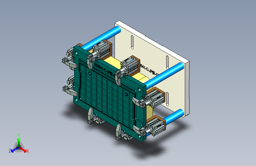 EDB41-C笔记本CNC工装夹具三维模型-JP版-CNC1-181129