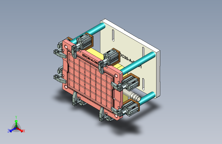 EDC30-A-笔记本CNC工装夹具三维模型CNC1-190128