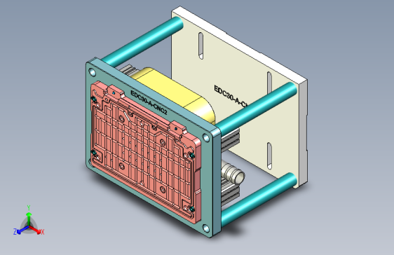 EDC30-A-笔记本CNC工装夹具三维模型CNC2-190128