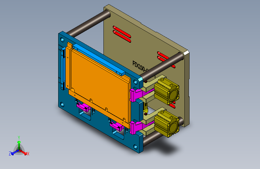 FDQ30-笔记本CNC工装夹具三维模型CNC1-190401