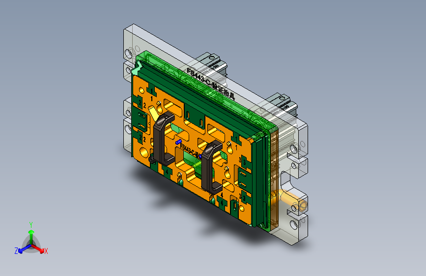 FS443-C笔记本CNC工装夹具三维模型-验证治具