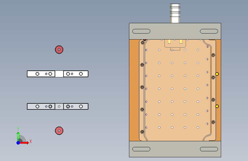 gds50-D笔记本CNC工装夹具三维模型-CNC1铣端面-200916 正面视图