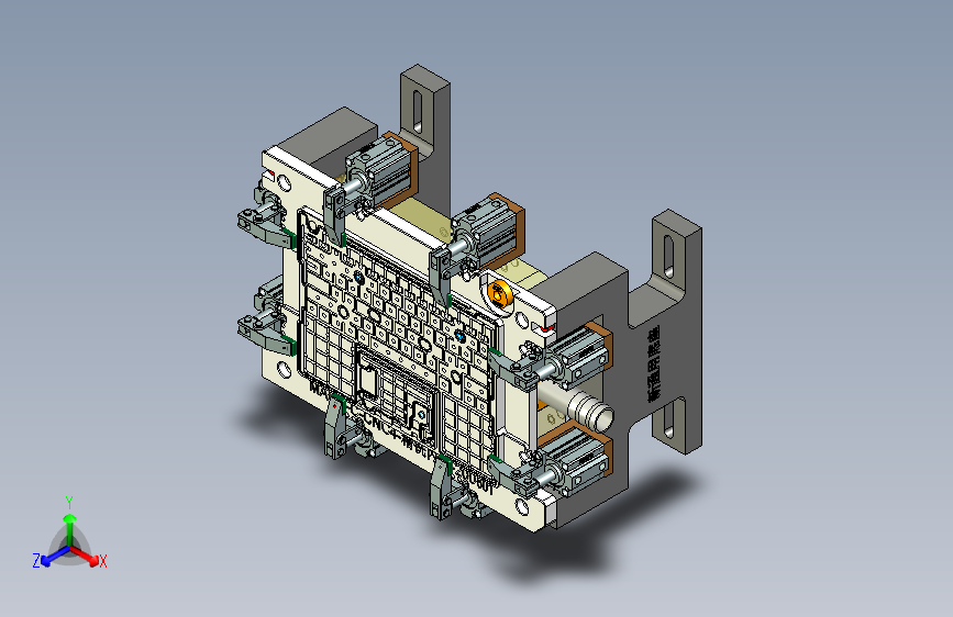 MACH-C笔记本CNC工装夹具三维模型-CNC4-精铣内腔-200601