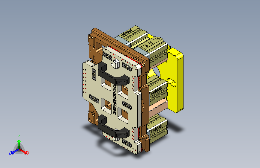 MACH-C-笔记本CNC工装夹具三维模型CNC7-铣侧孔-200601