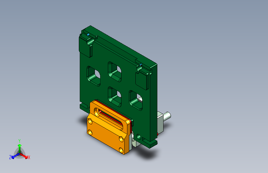 MD1-A笔记本CNC工装夹具三维模型-CNC7外观槽结构-210606