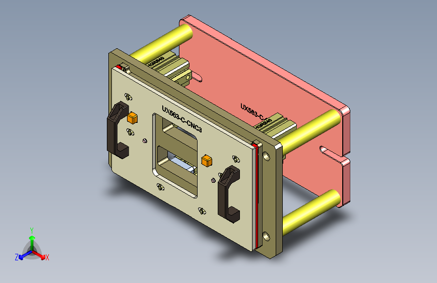 UX563-C-笔记本CNC工装夹具三维模型CNC3-190321