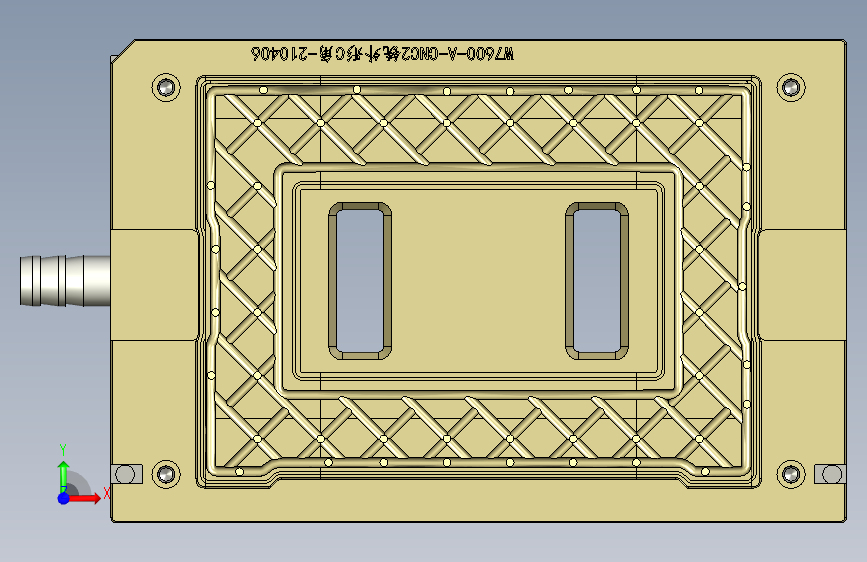 W7600-A-CNC2铣外形C角-210406_Parasolid_模型图纸下载 – 懒石网