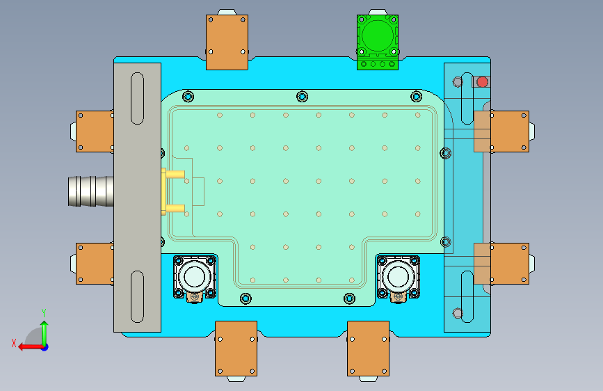 X1-A-笔记本CNC工装夹具三维模型CNC6-200727 背面视图
