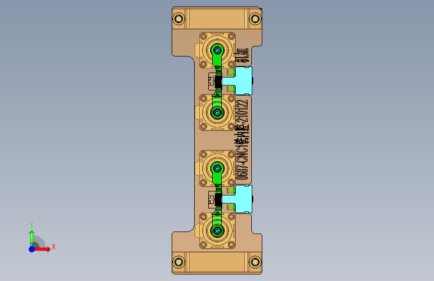 旭创0687-小件CNC工装夹具三维模型CNC1机加版铣内腔-210122 正面视图