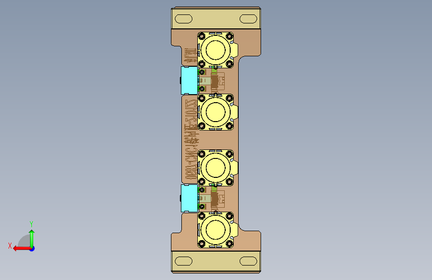 旭创0687-小件CNC工装夹具三维模型CNC1机加版铣内腔-210122 背面视图