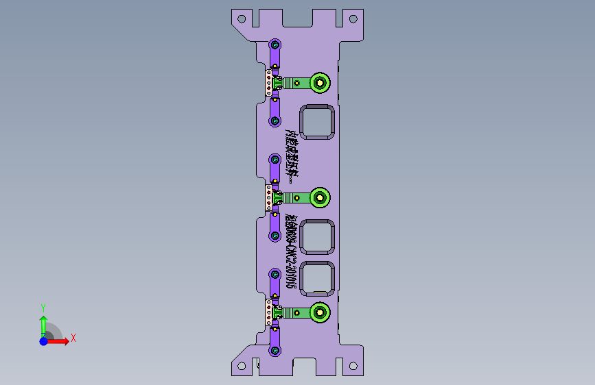 旭创0689-小件CNC工装夹具三维模型CNC2-201015 正面视图