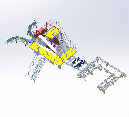 砂石筛选上料传料自动生产线设计