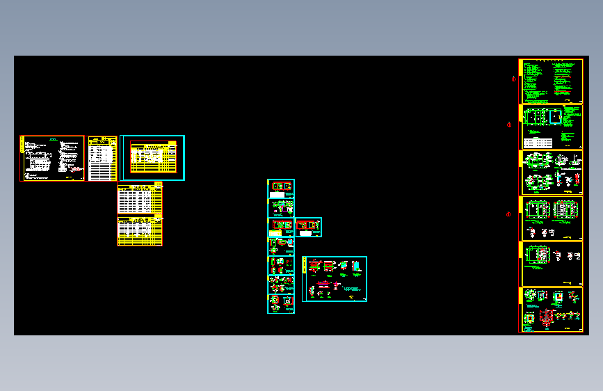 20立方d地埋式一体化污水处理设备工程CAD全套图纸