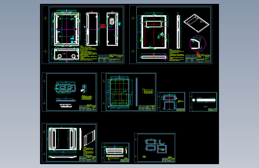 AT2032_钣金加工图纸_C0(1)钣金图_AutoCAD 2004_模型图纸下载 – 懒石网