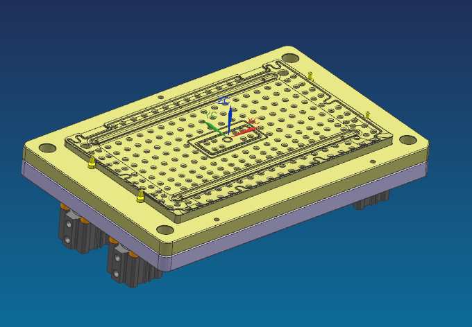 笔记本电脑外壳精铣内腔治具模型三维+CAD